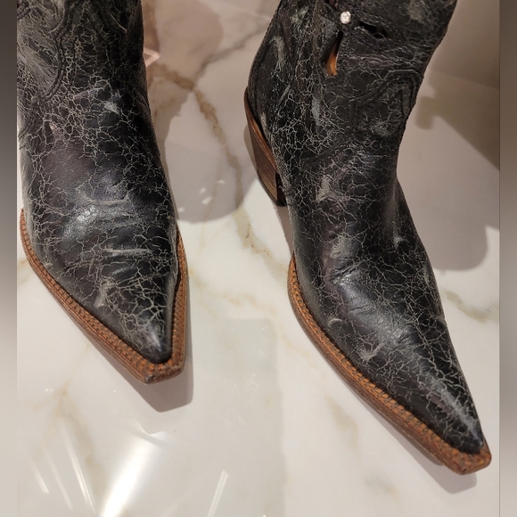 Corral Cross Cut Out Leather Western Boots 2123 Size 7.5 - Picture 4 of 10